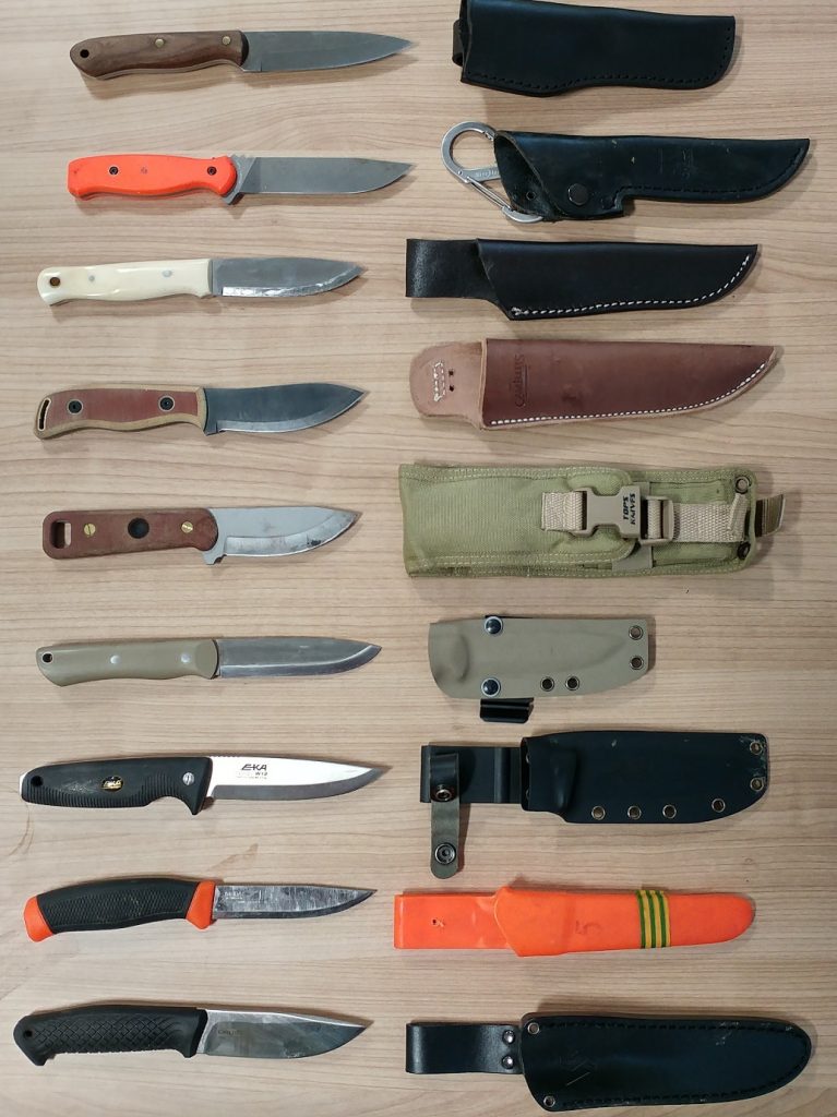 Figure 8 - Types of Bushcraft Knives